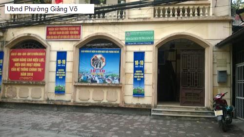 Ubnd Phường Giảng Võ