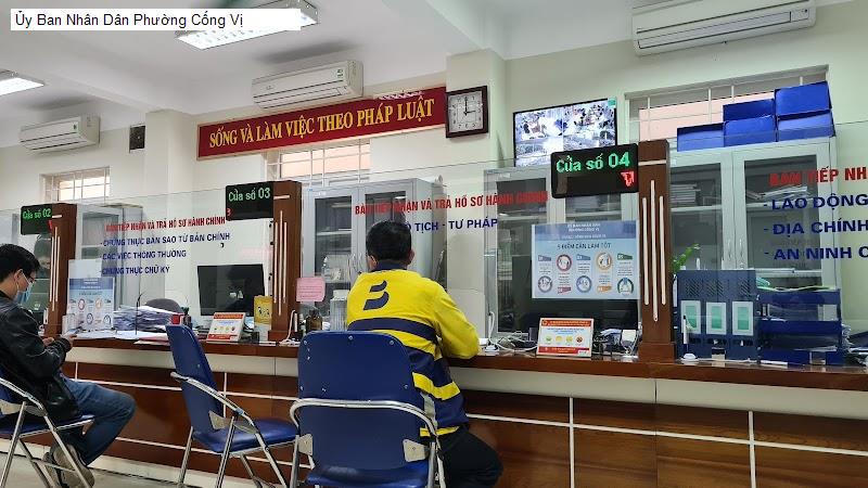 Ủy Ban Nhân Dân Phường Cống Vị